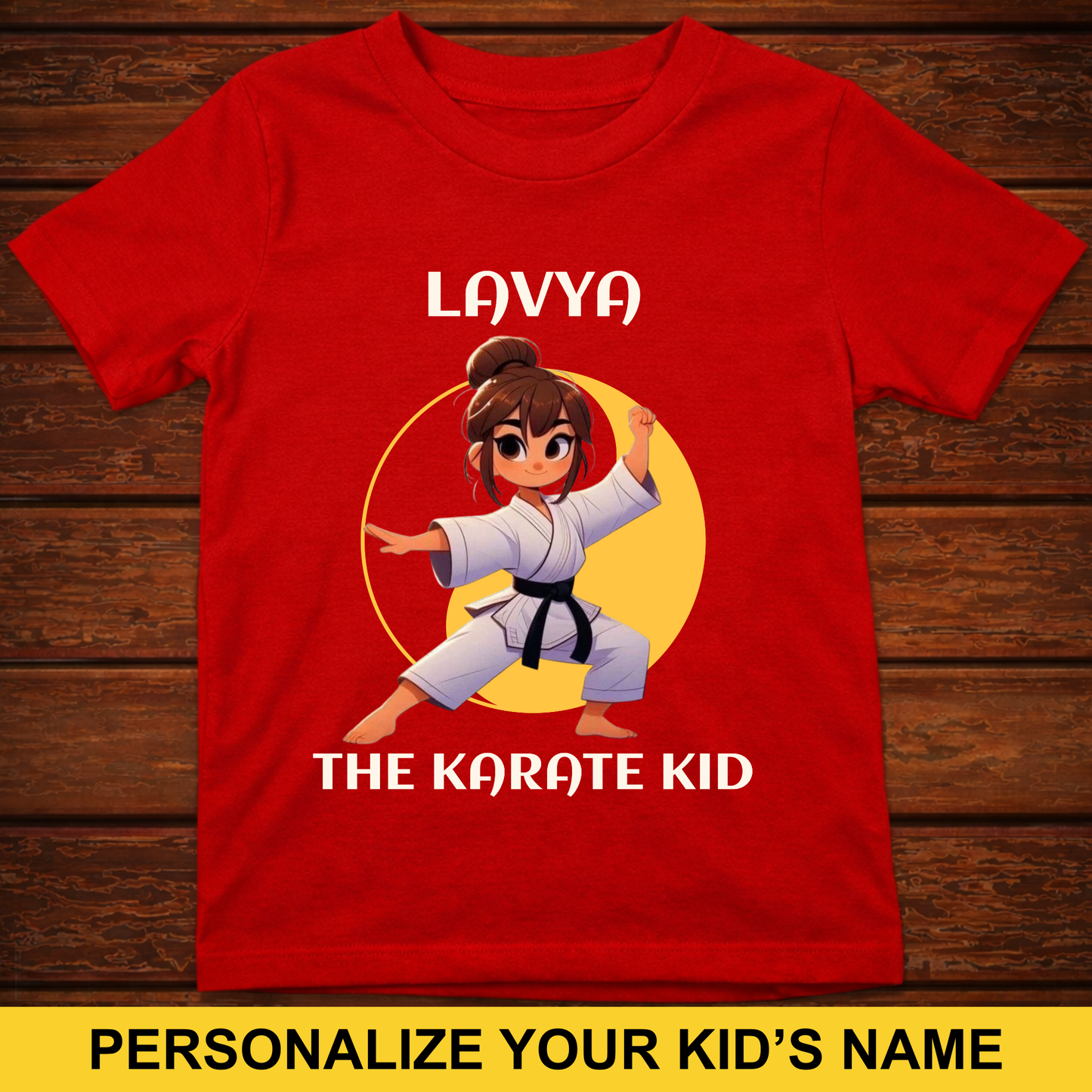 CUSTOMIZED-THE KARATE KID (GIRL) KIDS CLASSIC T-SHIRT
