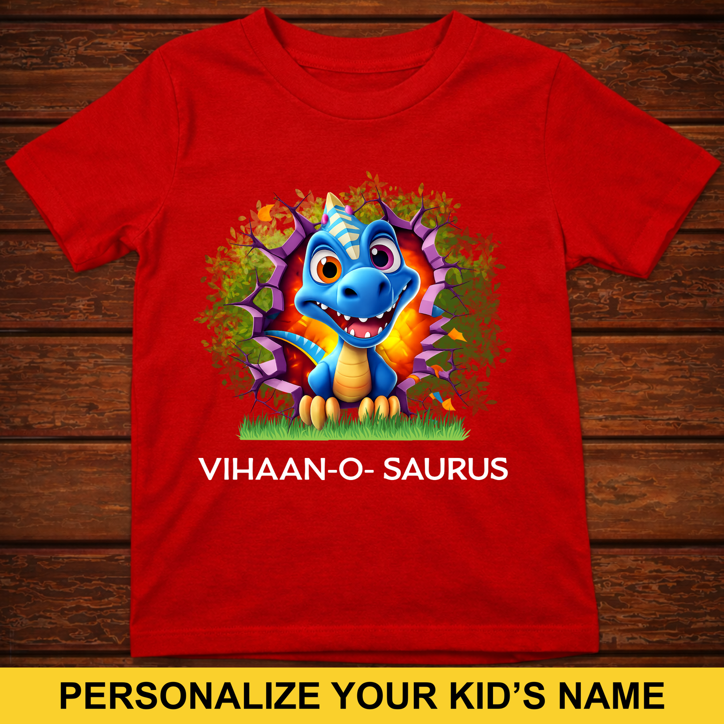 CUSTOMIZED-DINOSAUR KIDS CLASSIC T-SHIRT