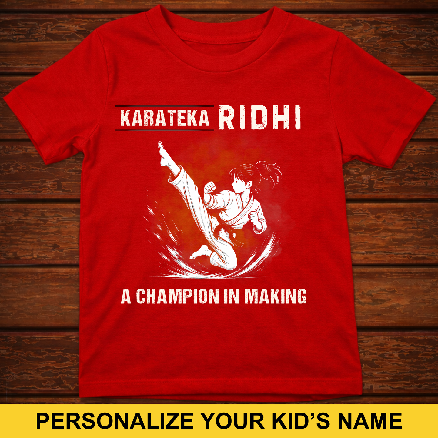 CUSTOMIZED-A CHAMPION IN MAKING (KARATE) KIDS CALSSIC T-SHIRT