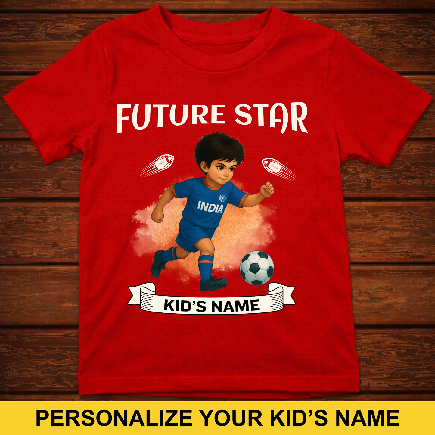 CUSTOMIZED-FUTURE STAR FOOTBALL (BOY) KIDS CLASSIC T-SHIRT