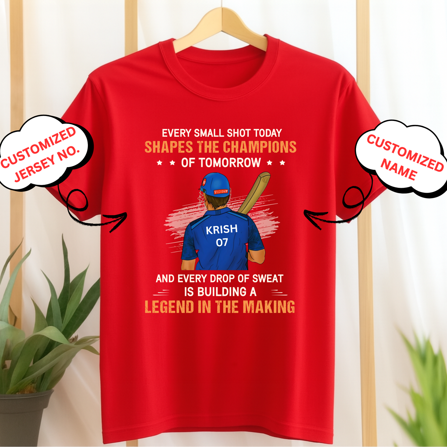 CUSTOMIZED-LEGEND IN THE MAKING (CRICKET) CLASSIC T-SHIRT