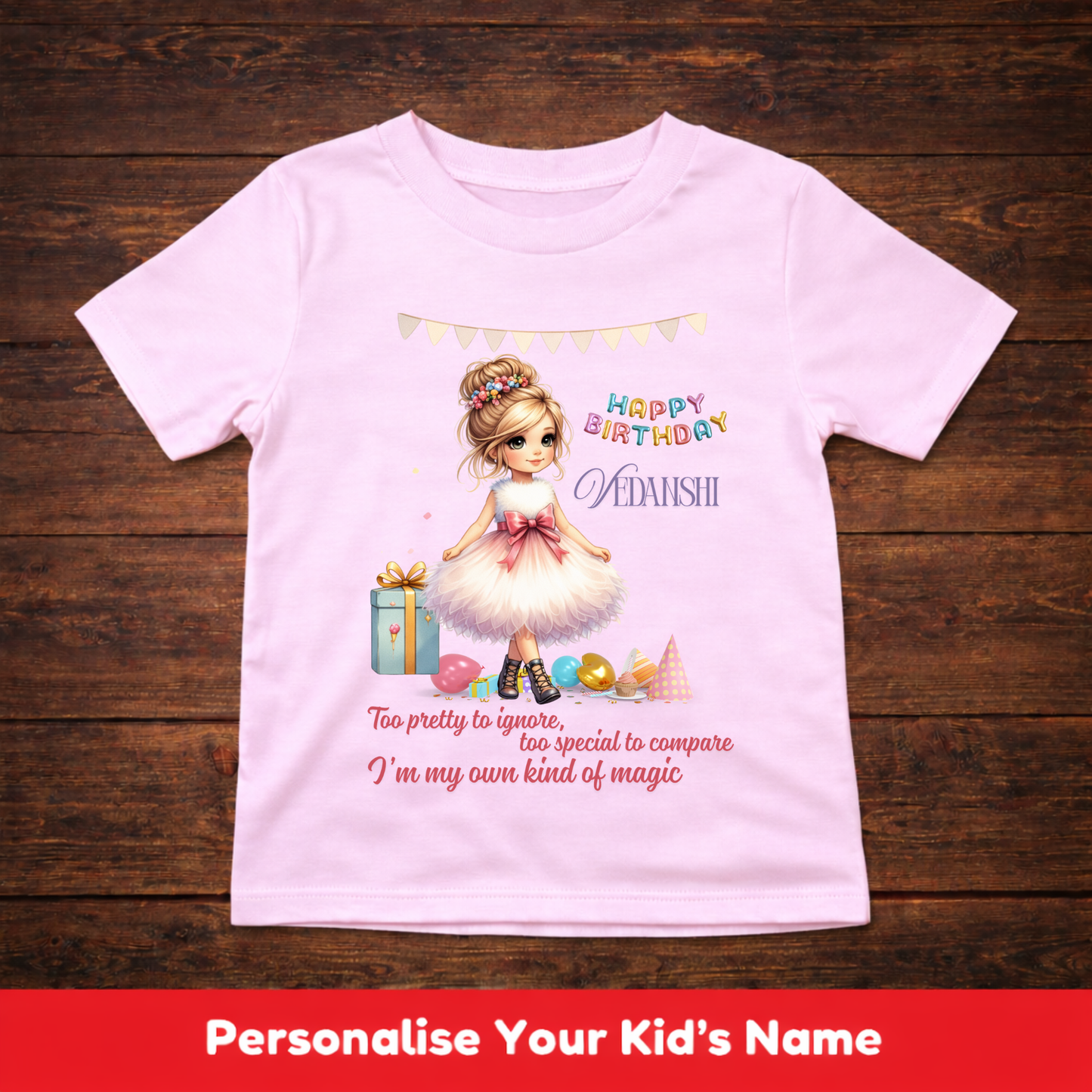 CUSTOMIZATION KIDS (GIRL) T-SHIRT-MY OWN KIND OF MAGIC