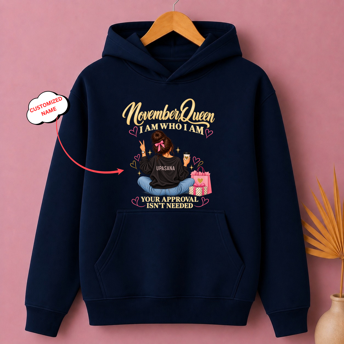 CUSTOMIZED-NOVEMBER QUEEN CLASSIC HOODIE