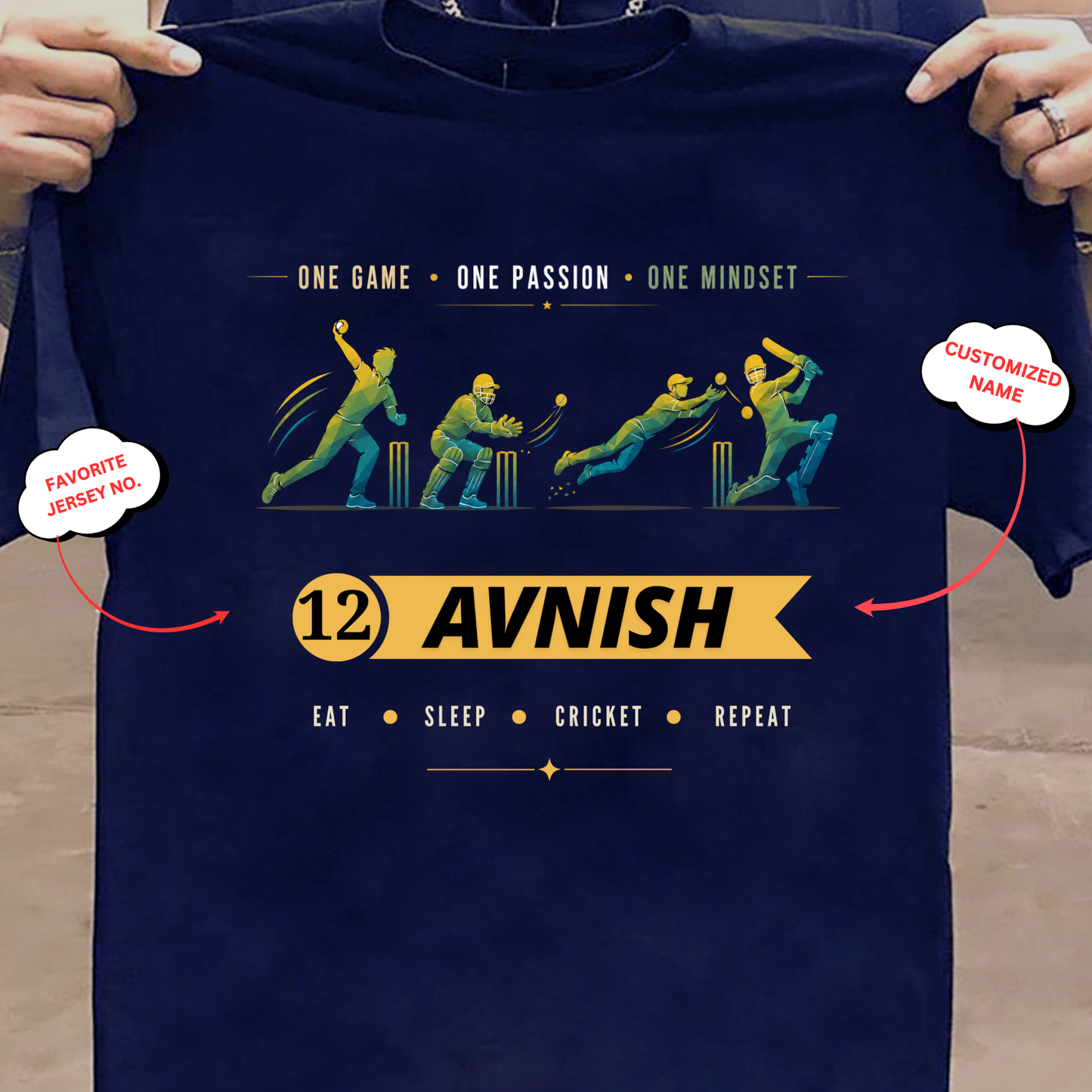 CUSTOMIZATION-ONE GAME ONE PASSION ONE MINDSET-CLASSIC T-SHIRT