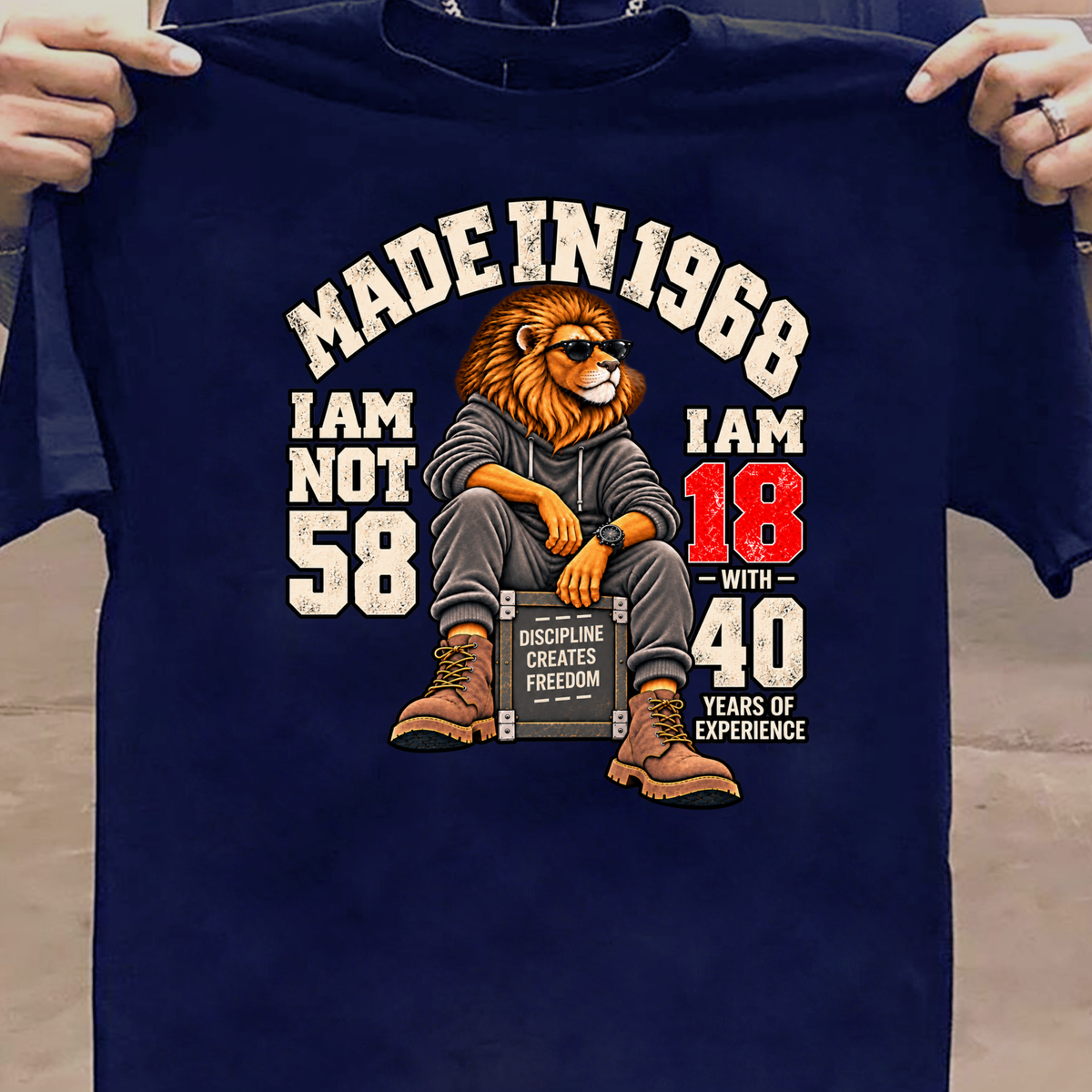 MADE IN 1968 I AM NOT 58-MEN CLASSIC T-SHIRT