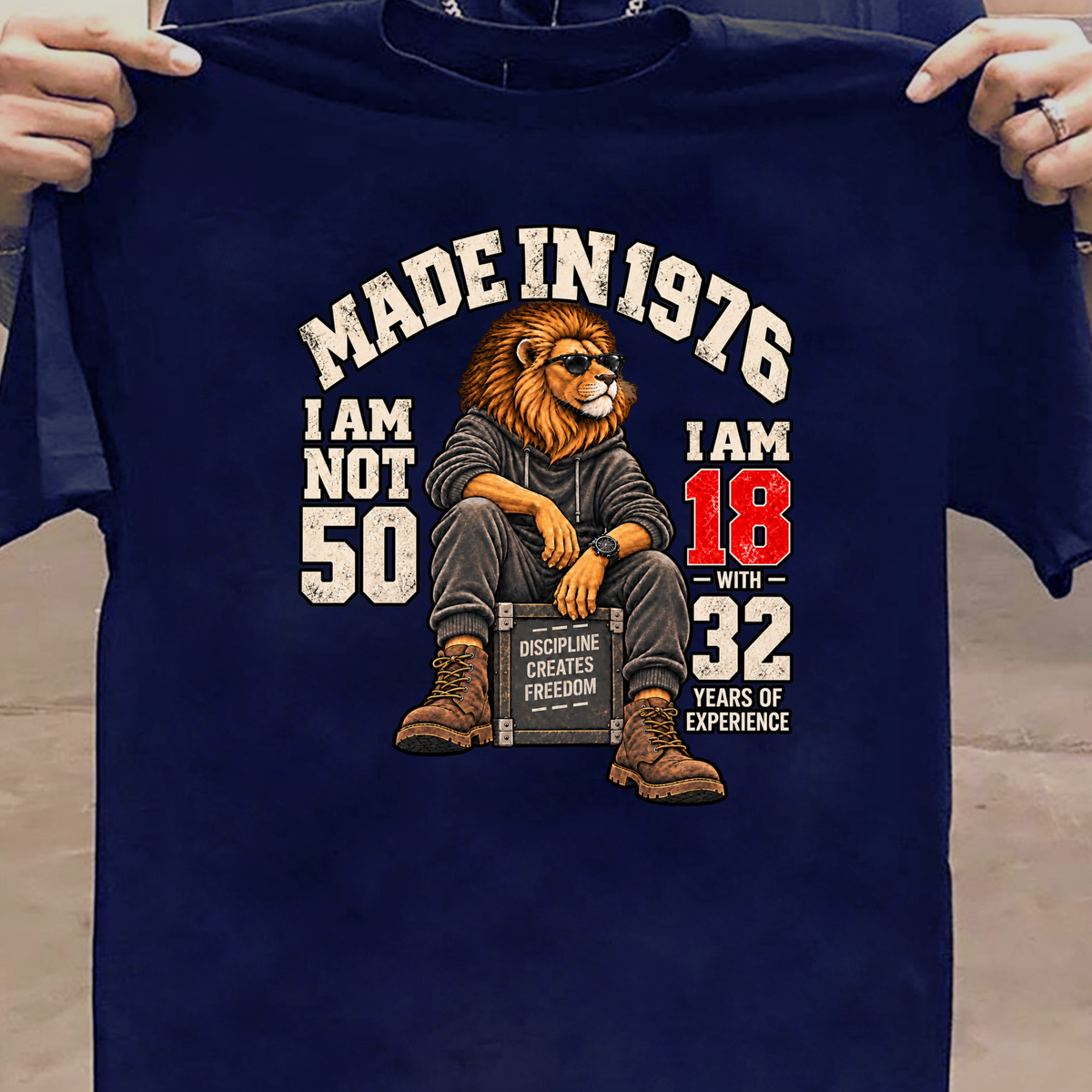 MADE IN 1976 I AM NOT 50-MEN CLASSIC T-SHIRT