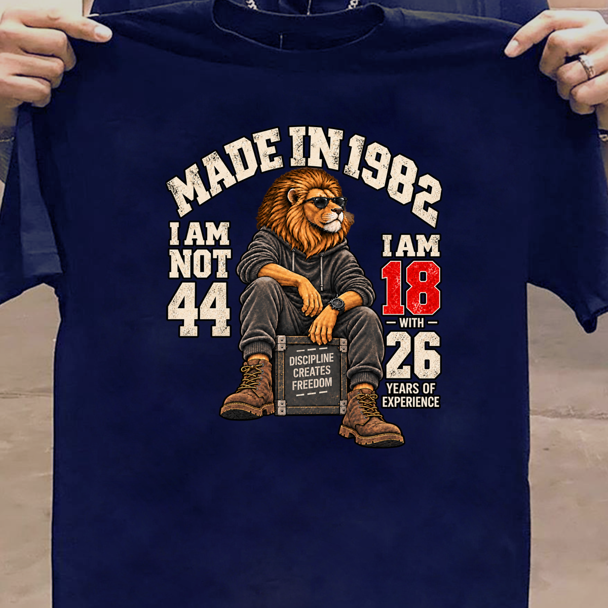 MADE IN 1982 I AM NOT 44-MEN CLASSIC T-SHIRT