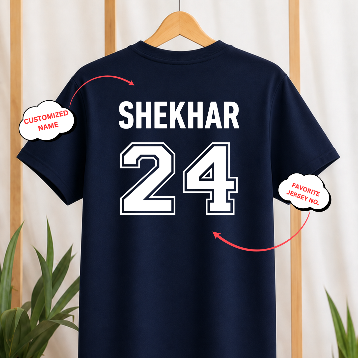 CUSTOMIZATION-CRICKET FRONT AND BACK PRINT-CLASSIC T-SHIRT