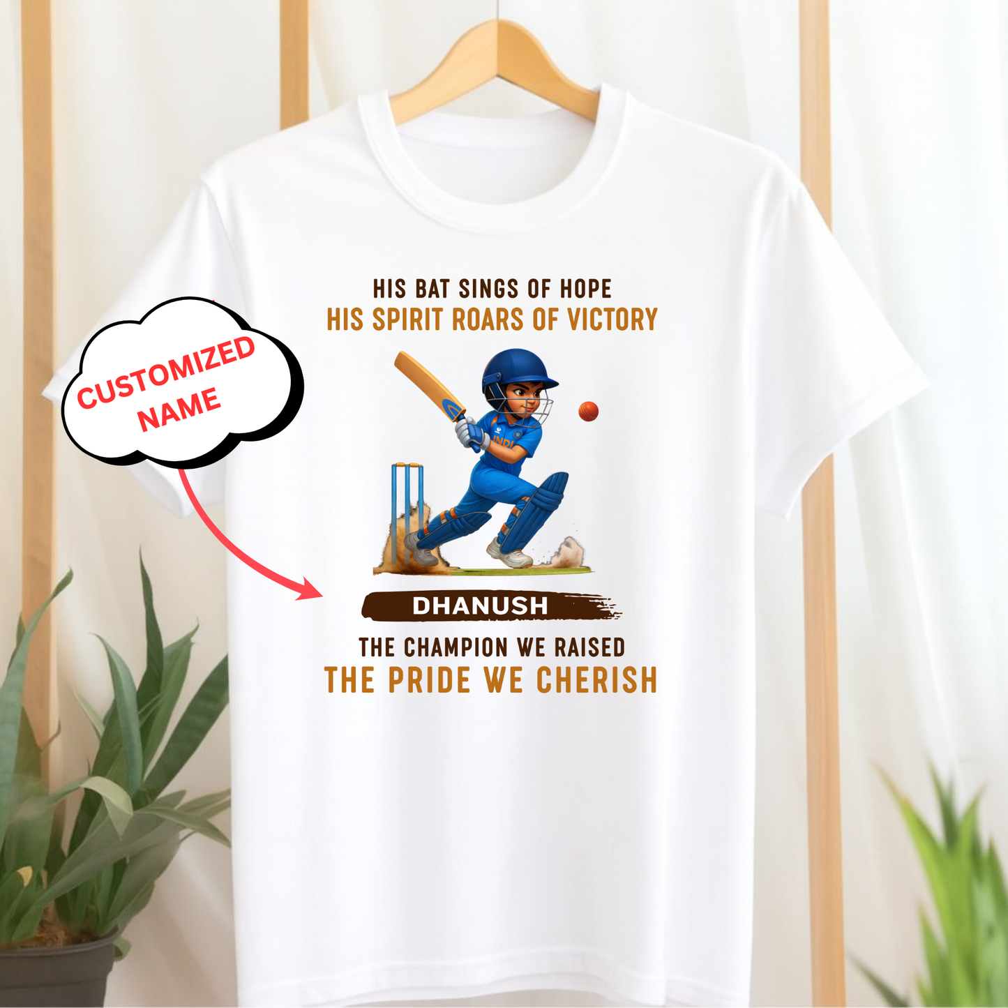 CUSTOMIZED-ROARS OF VICTORY (BOY) CRICKET CLASSIC T-SHIRT