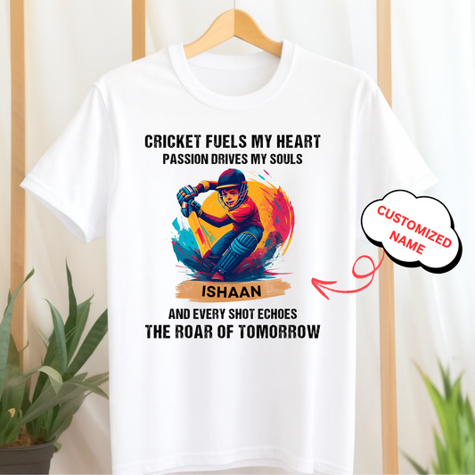 CUSTOMIZED-CRICKET FUELS MY HEART CLASSIC T-SHIRT