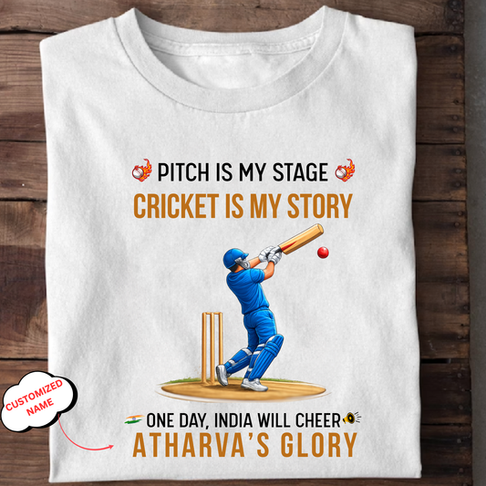CUSTOMIZATION-PITCH IS MY STAGE-CLASSIC T-SHIRT