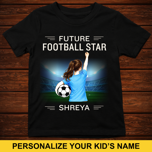 CUSTOMIZED-FUTURE FOOTBALL STAR (GIRL) KIDS CLASSIC T-SHIRT