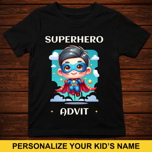 CUSTOMIZED-SUPERHERO KIDS CLASSIC T-SHIRT
