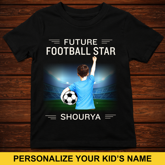 CUSTOMIZED-FUTURE FOOTBALL STAR (BOY) KIDS CLASSIC T-SHIRT
