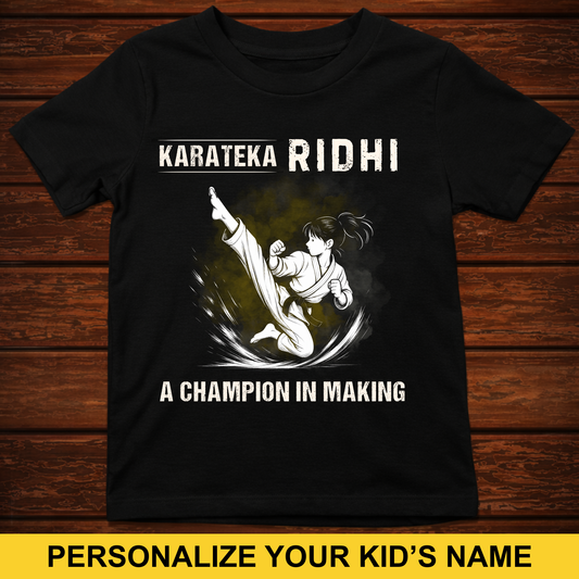 CUSTOMIZED-A CHAMPION IN MAKING (KARATE) KIDS CALSSIC T-SHIRT