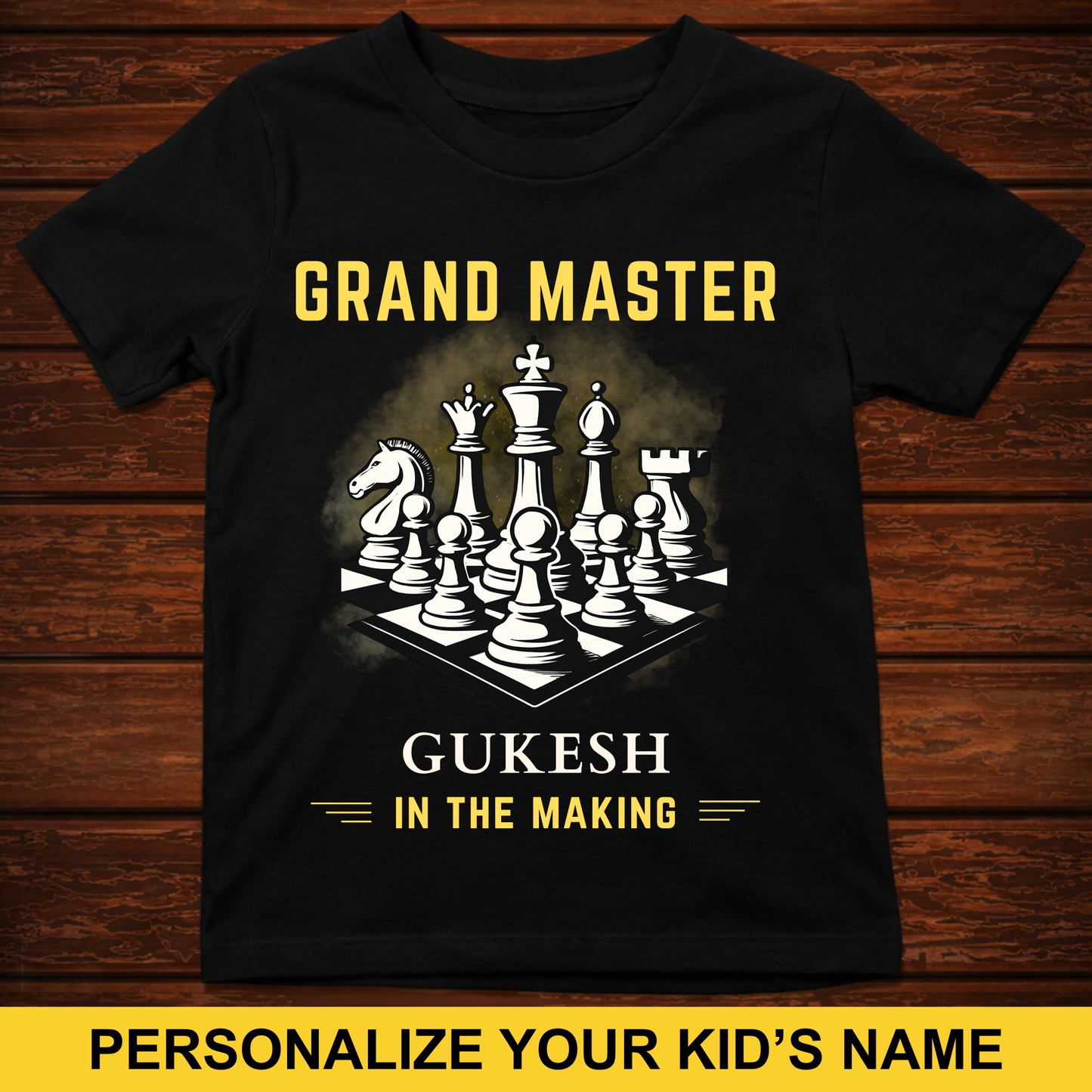 CUSTOMIZED-GRANDMASTER IN THE MAKING (CHESS) KIDS CLASSIC T-SHIRT
