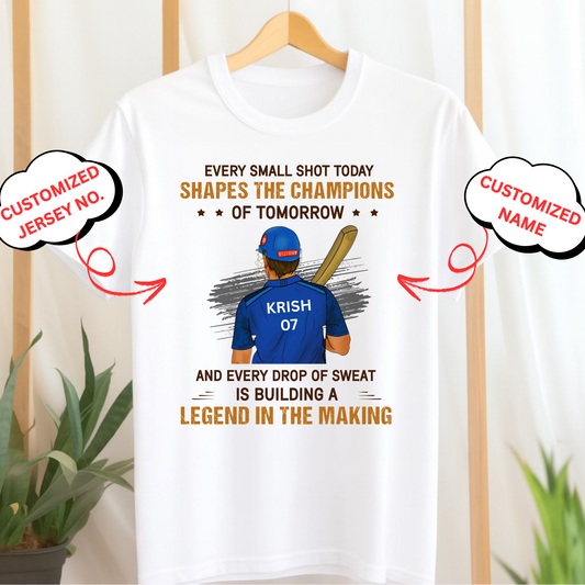 CUSTOMIZED-LEGEND IN THE MAKING (CRICKET) CLASSIC T-SHIRT