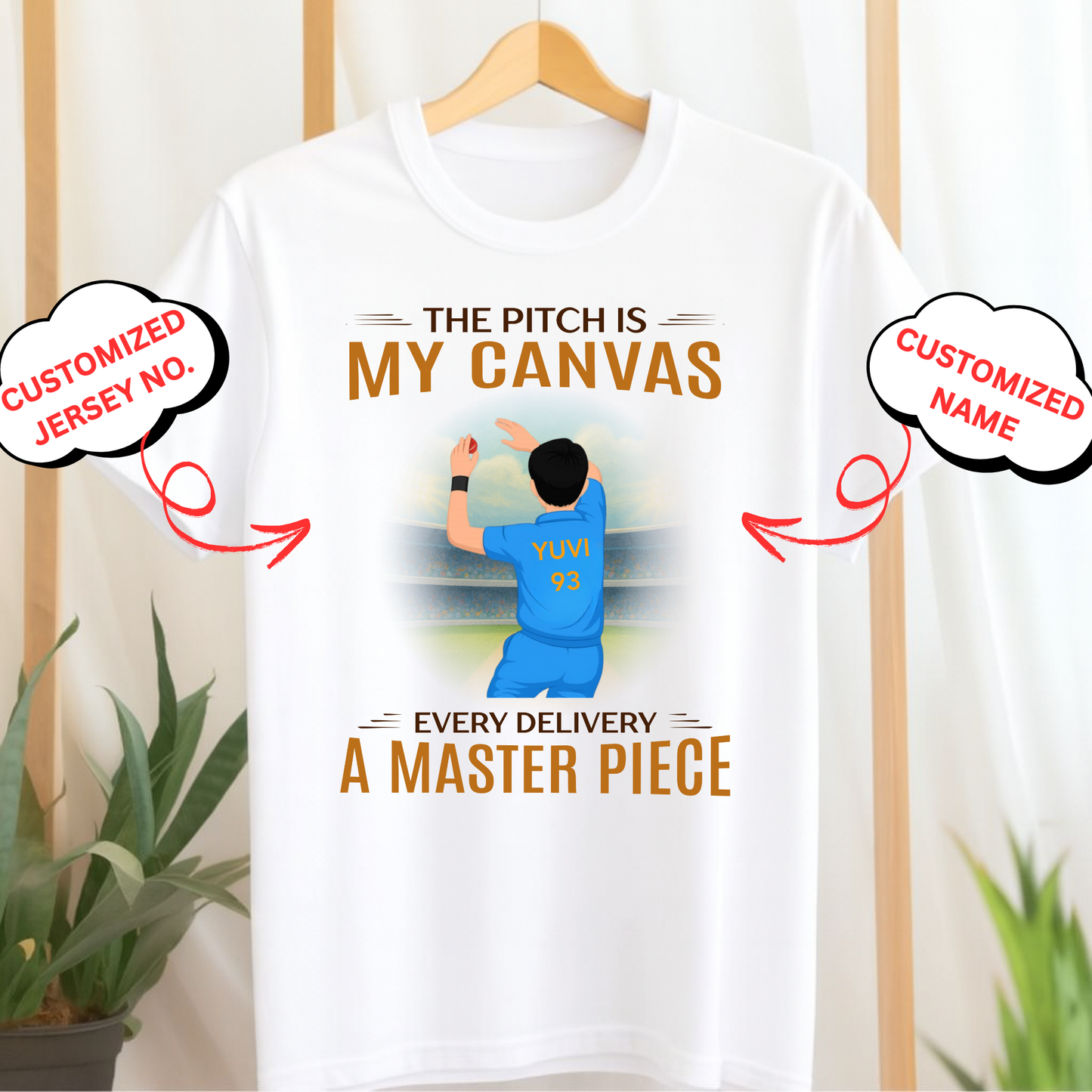 CUSTOMIZED-A MASTER PIECE (CRICKET) CLASSIC T-SHIRT