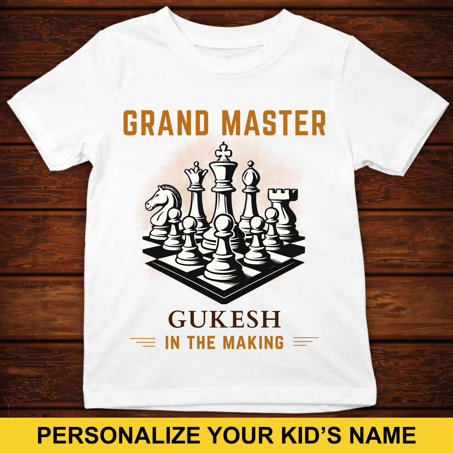 CUSTOMIZED-GRANDMASTER IN THE MAKING (CHESS) KIDS CLASSIC T-SHIRT