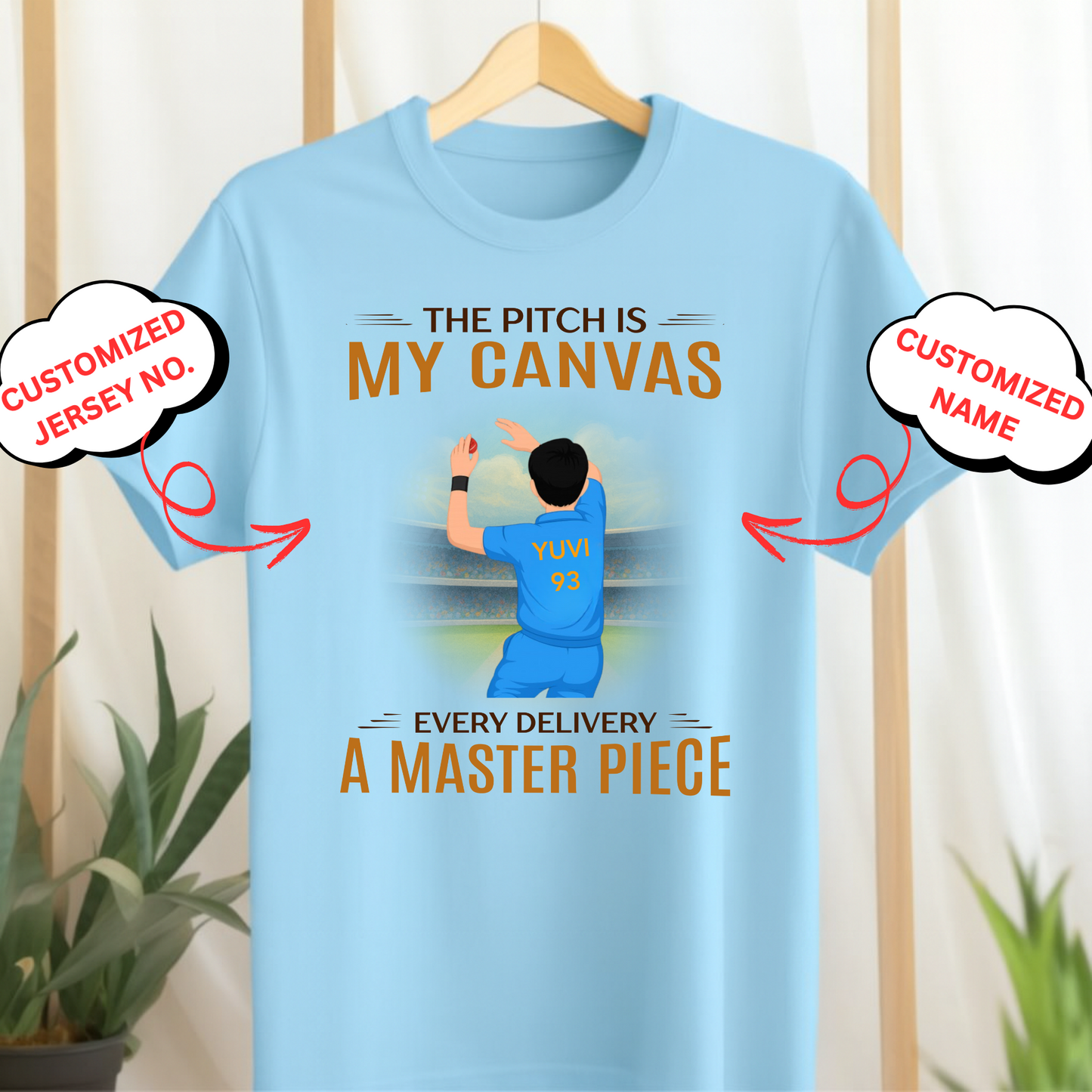 CUSTOMIZED-A MASTER PIECE (CRICKET) CLASSIC T-SHIRT