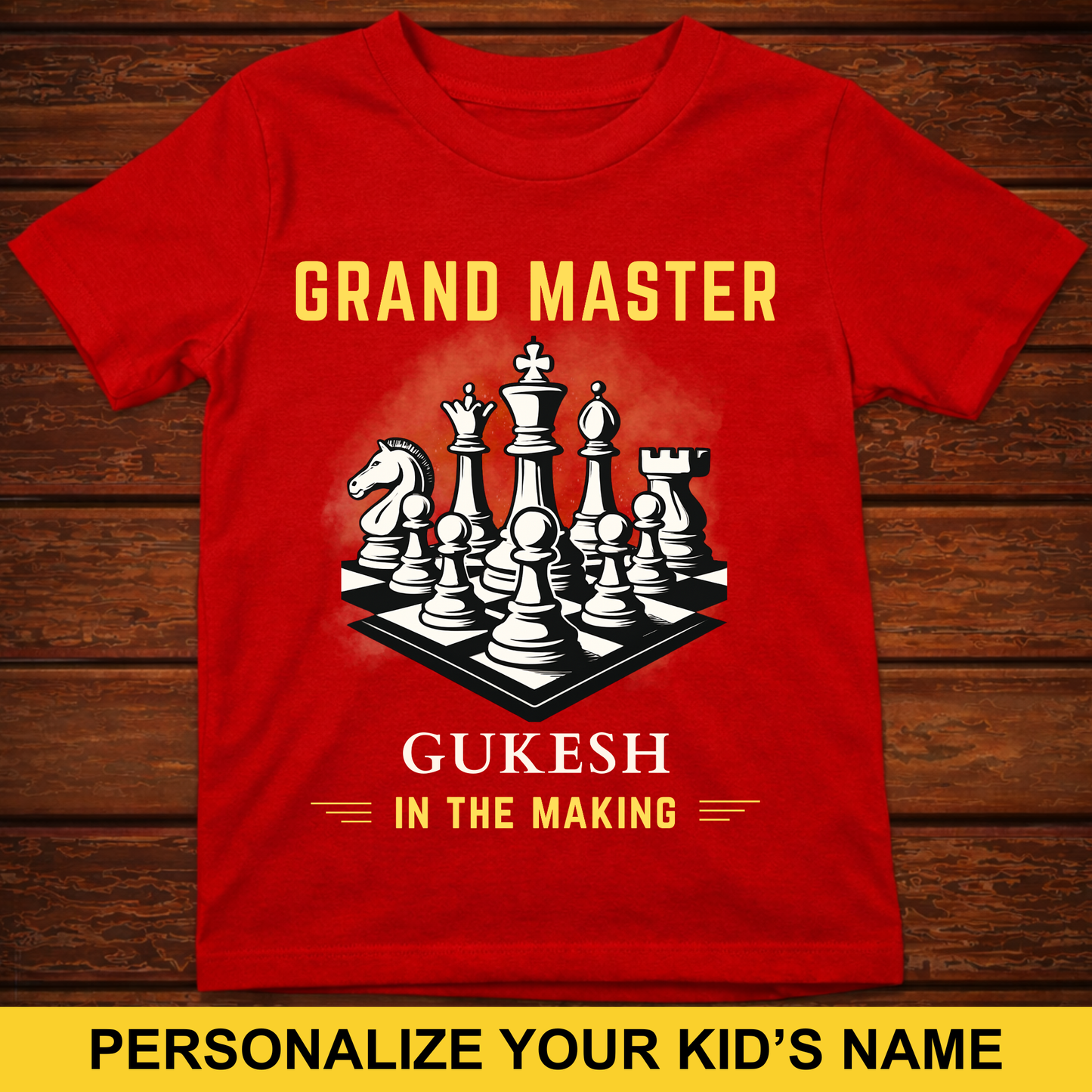 CUSTOMIZED-GRANDMASTER IN THE MAKING (CHESS) KIDS CLASSIC T-SHIRT