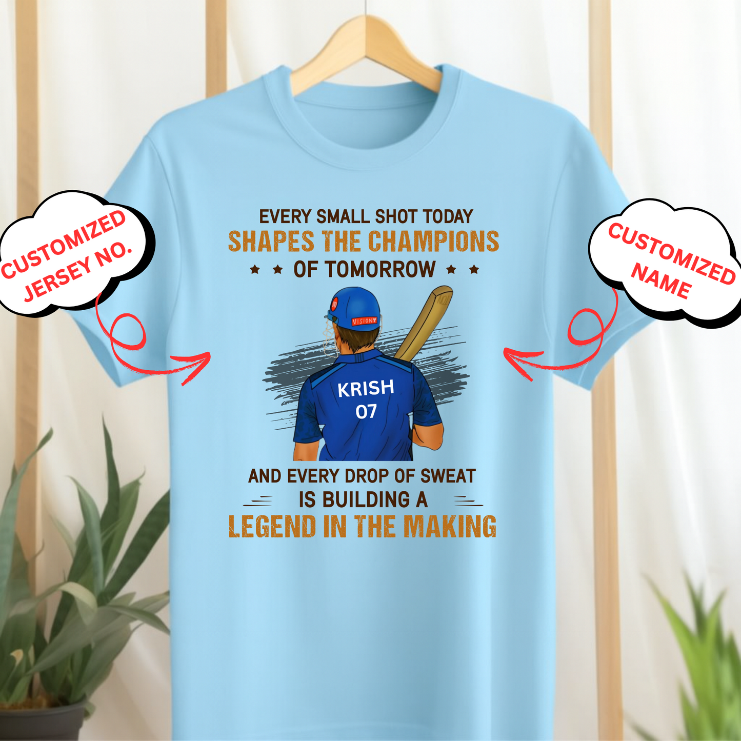 CUSTOMIZED-LEGEND IN THE MAKING (CRICKET) CLASSIC T-SHIRT