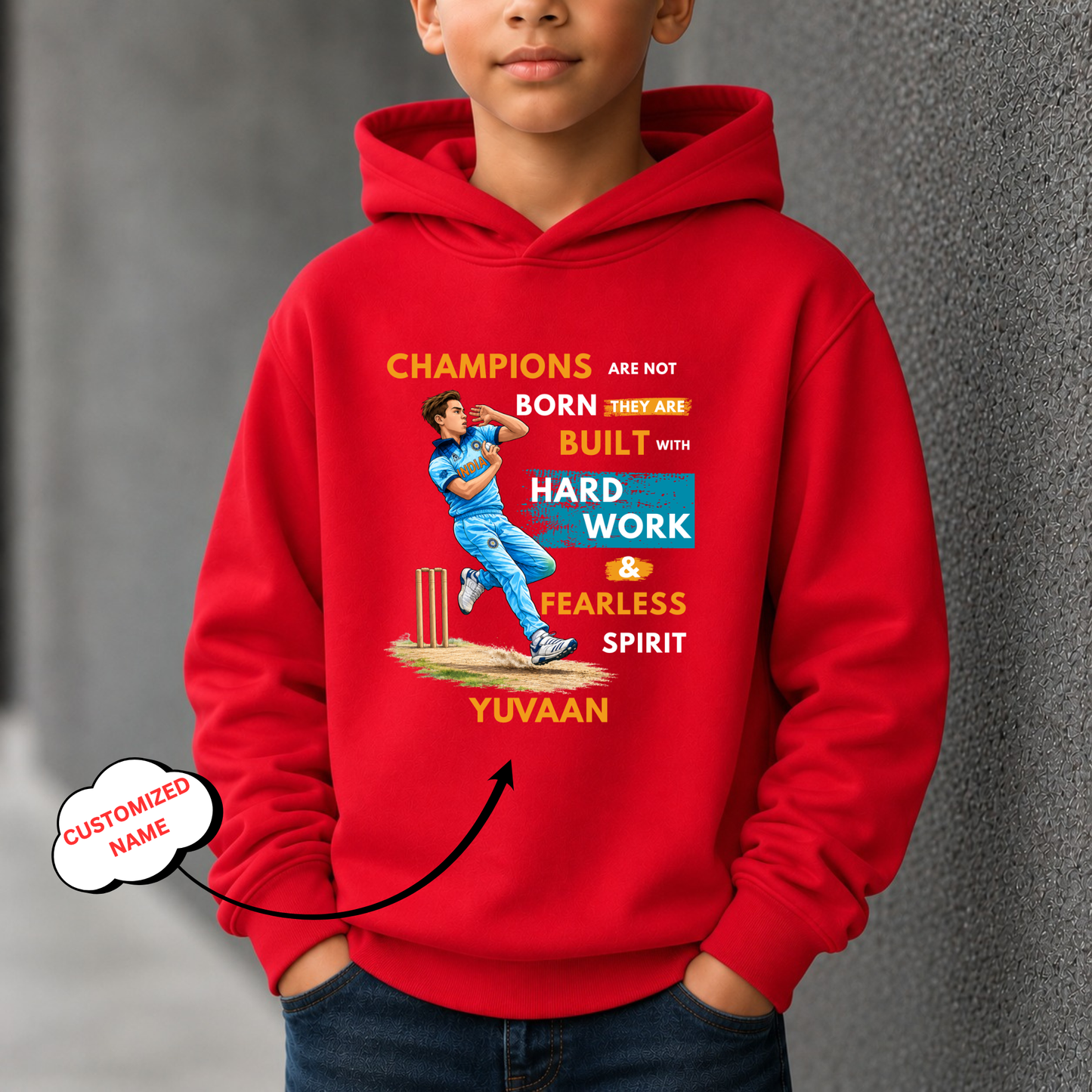 CUSTOMIZED-CHAMPIONS BUILT WITH HARD WORK-CLASSIC HOODIE