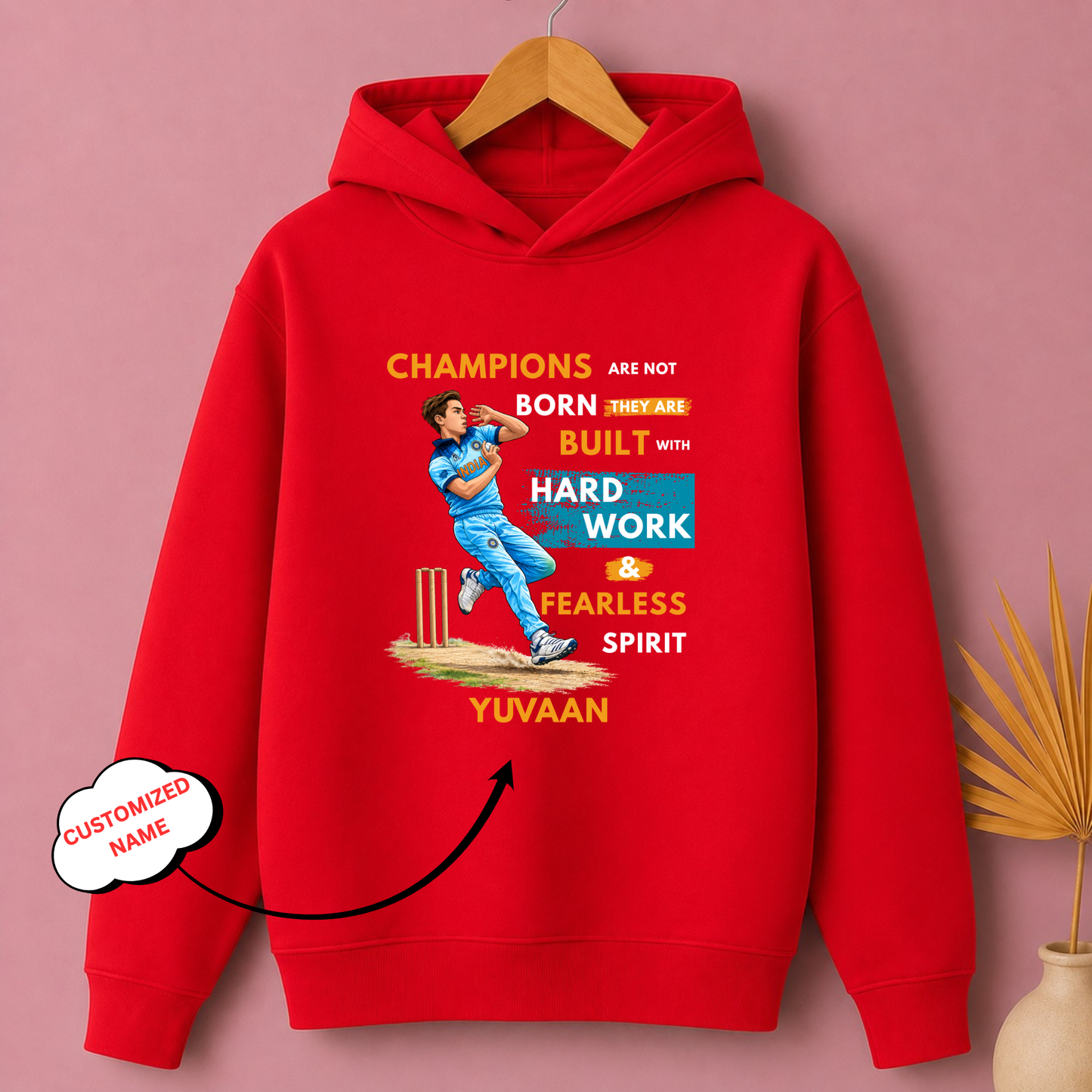 CUSTOMIZED-CHAMPIONS BUILT WITH HARD WORK-CLASSIC HOODIE
