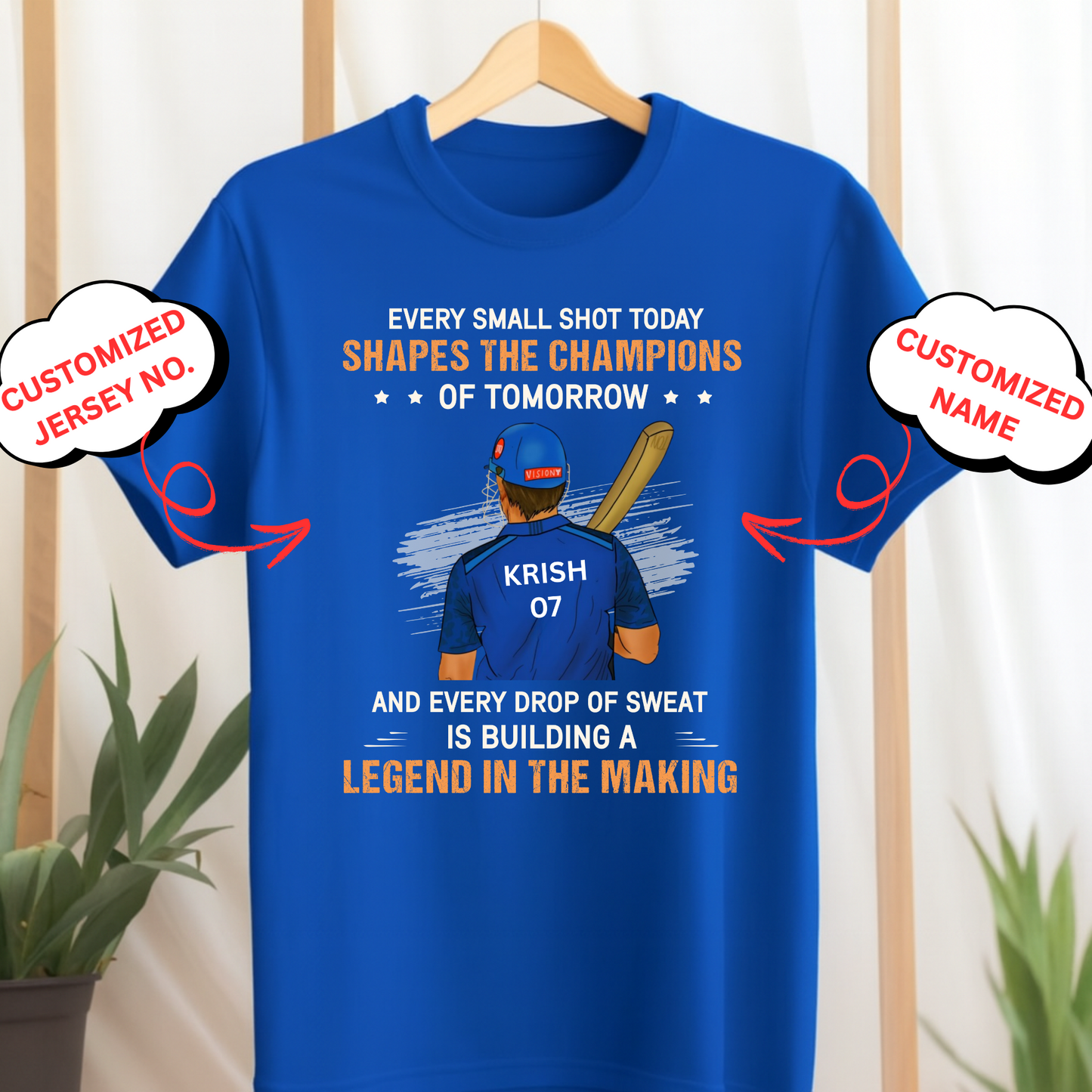 CUSTOMIZED-LEGEND IN THE MAKING (CRICKET) CLASSIC T-SHIRT