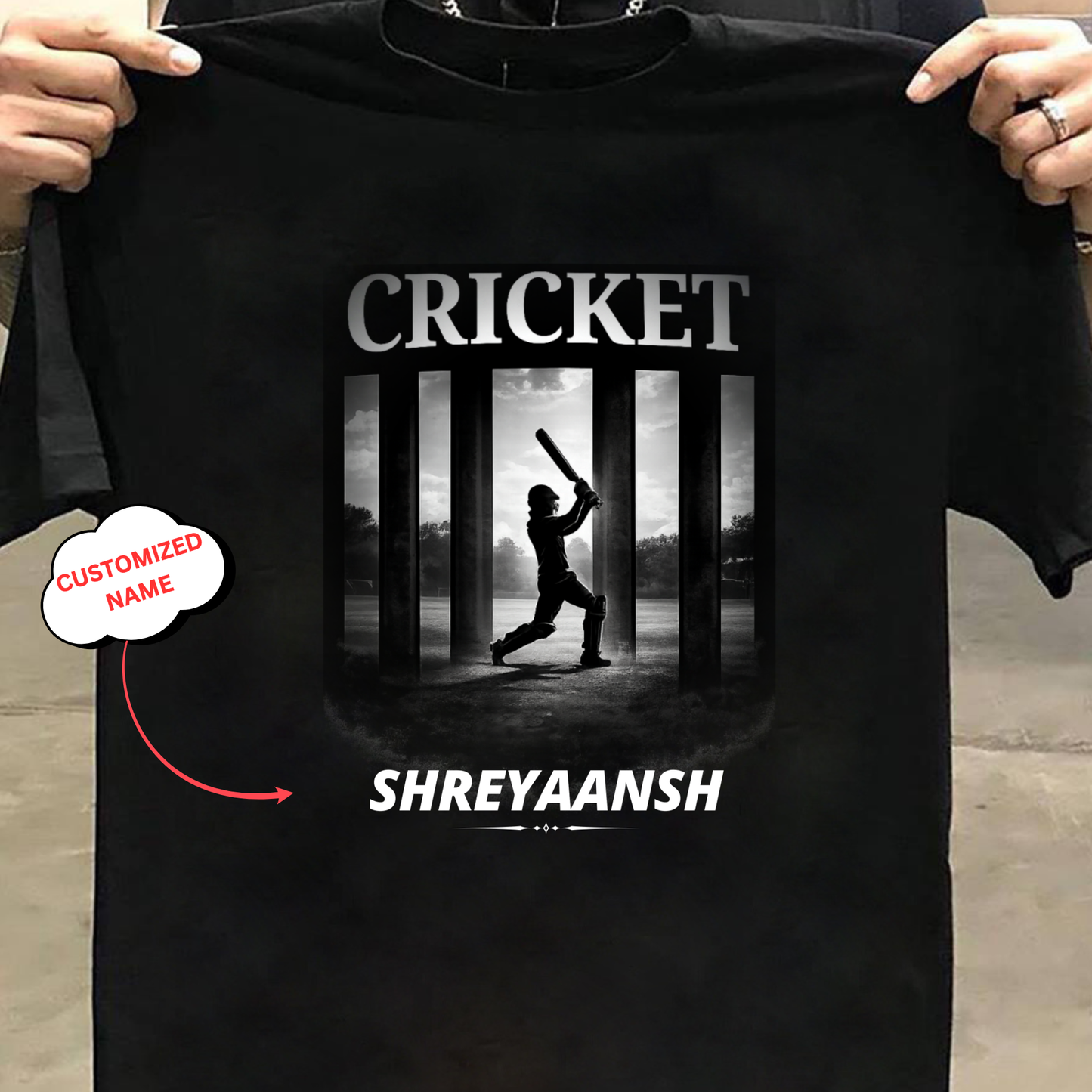 CUSTOMIZATION-CRICKET-CLASSIC T-SHIRT