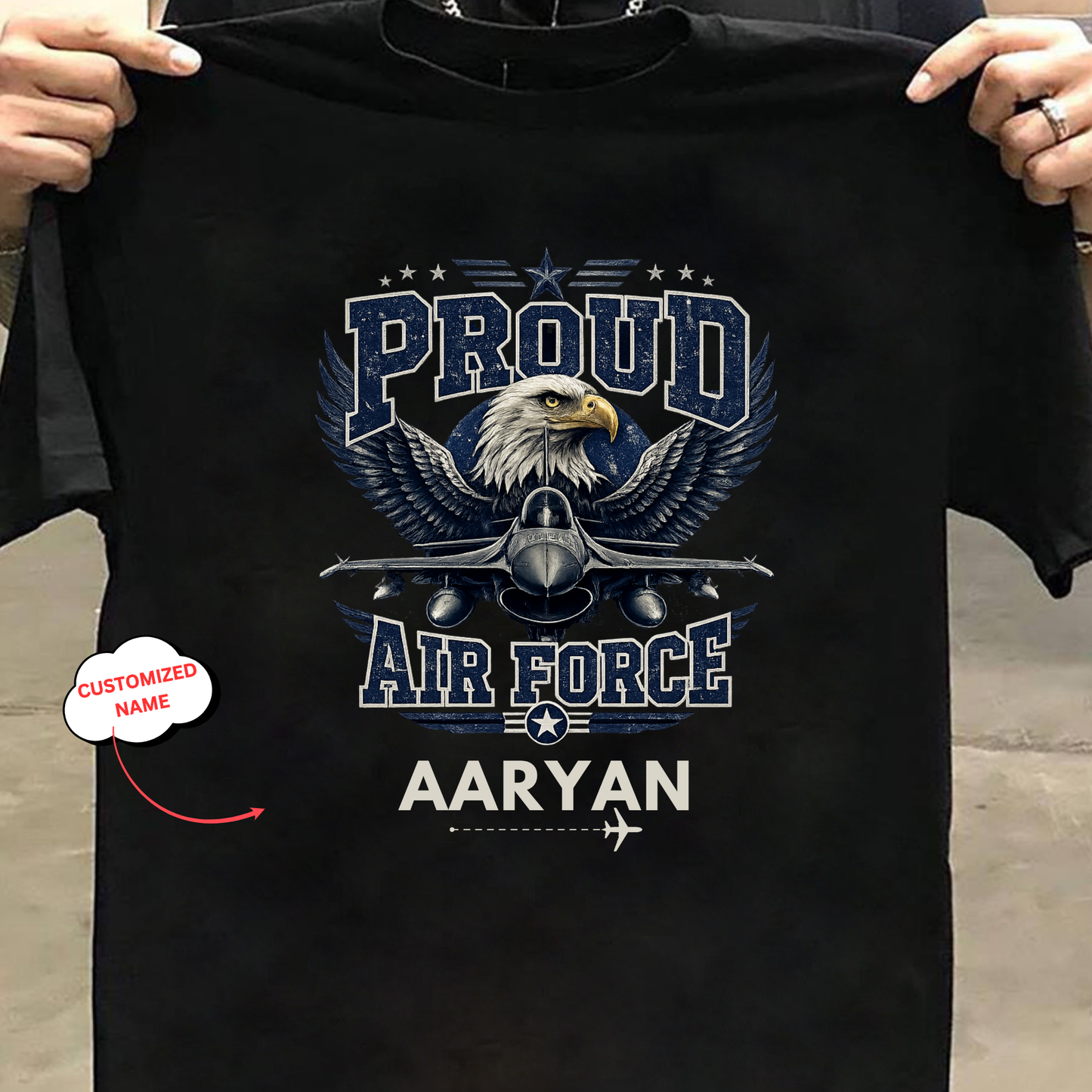 CUSTOMIZATION-PROUD AIR FORCE-CLASSIC T-SHIRT