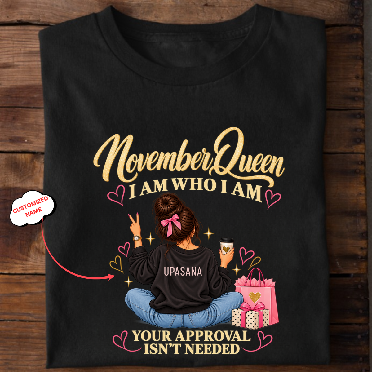 CUSTOMIZED-NOVEMBER QUEEN CLASSIC T-SHIRT