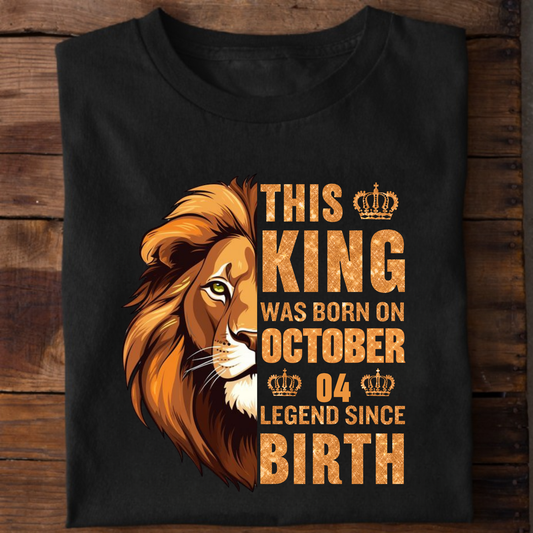 4TH OCTOBER KING CLASSIC T-SHIRT