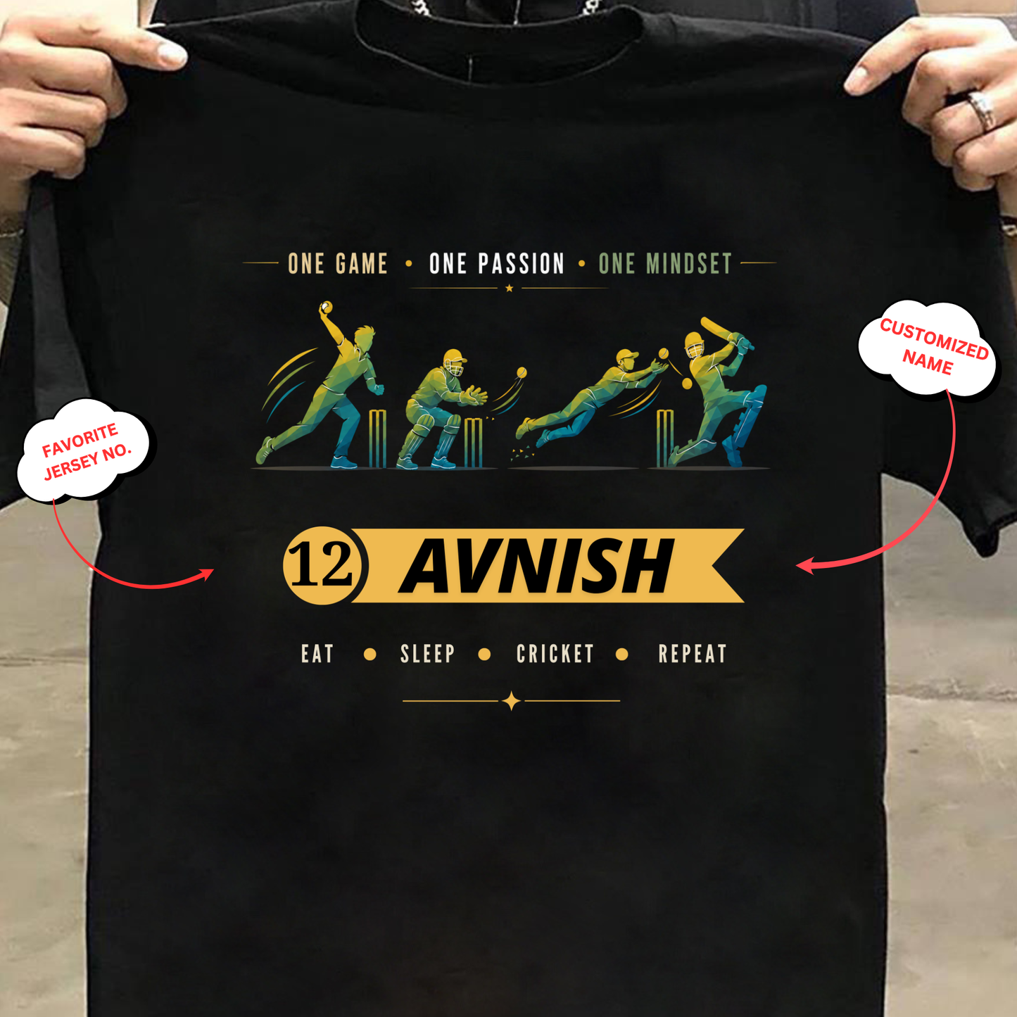 CUSTOMIZATION-ONE GAME ONE PASSION ONE MINDSET-CLASSIC T-SHIRT