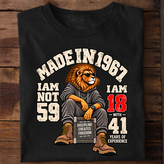 MADE IN 1967  I AM NOT 59-MEN CLASSIC T-SHIRT