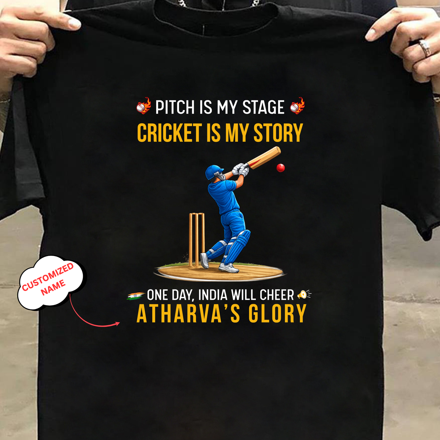CUSTOMIZATION-PITCH IS MY STAGE-CLASSIC T-SHIRT