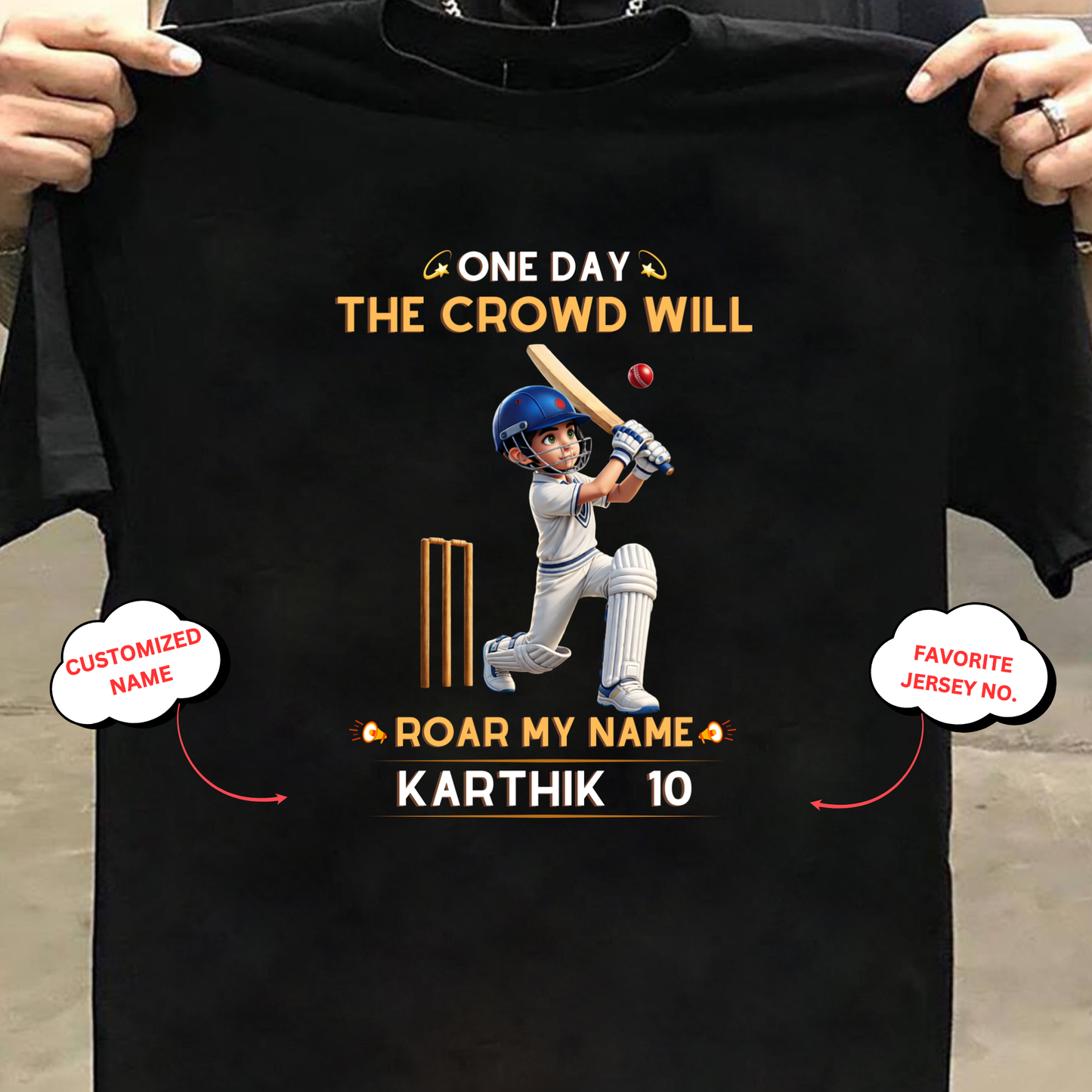 CUSTOMIZATION-ROAR MY NAME-CLASSIC T-SHIRT