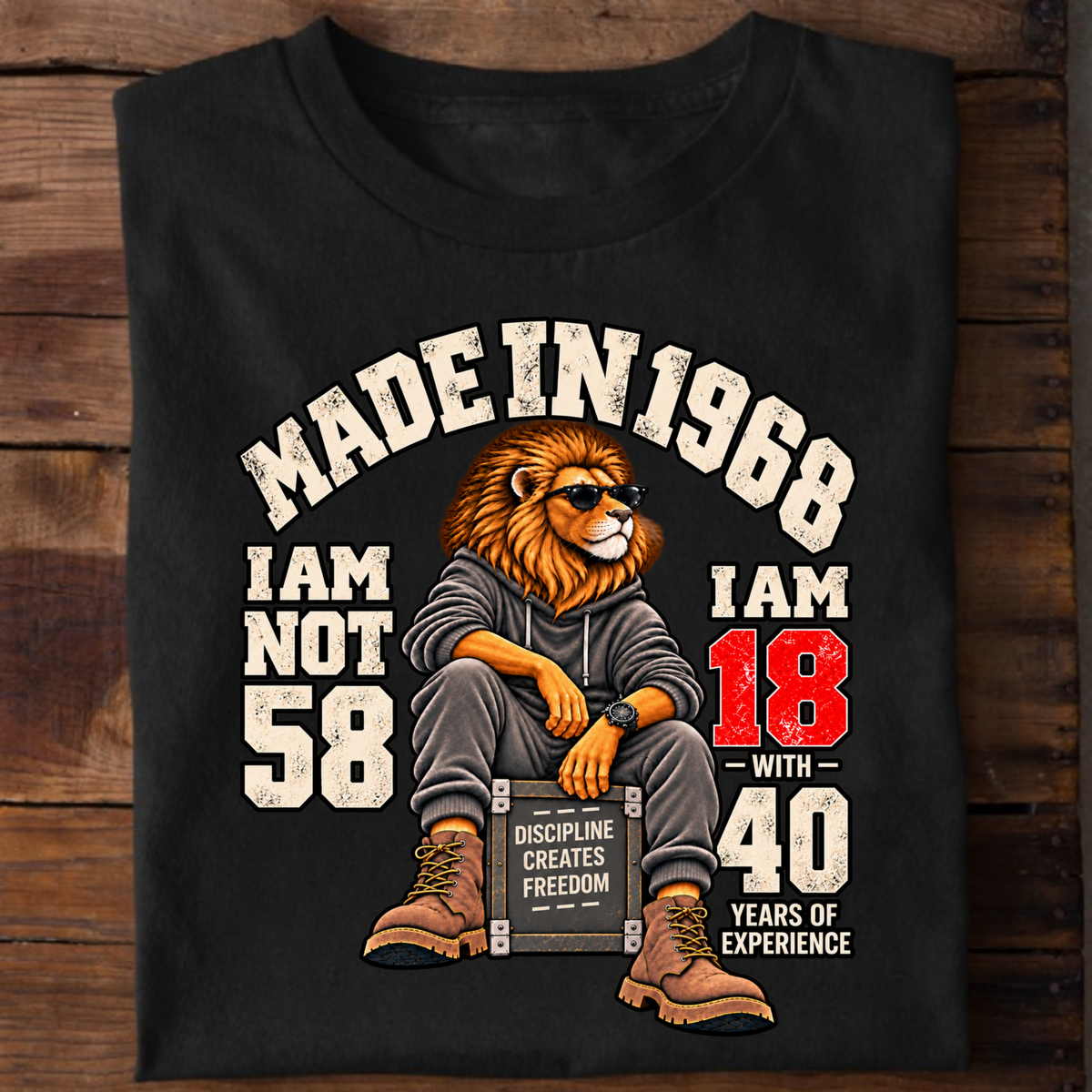 MADE IN 1968  I AM NOT 58-MEN CLASSIC T-SHIRT