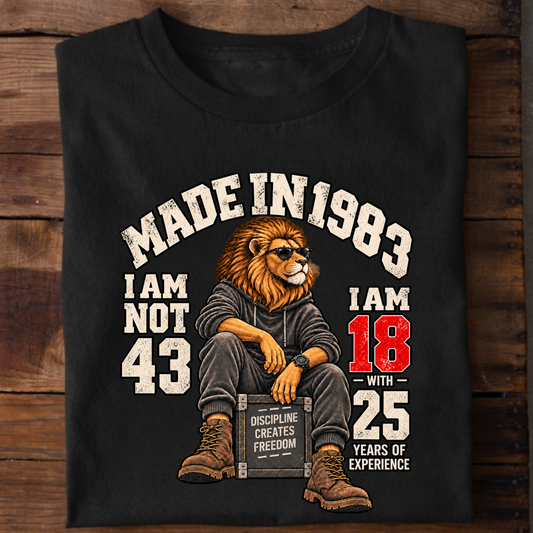MADE IN 1983  I AM NOT 43-MEN CLASSIC T-SHIRT