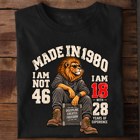MADE IN 1980 I AM NOT 46-MEN CLASSIC T-SHIRT