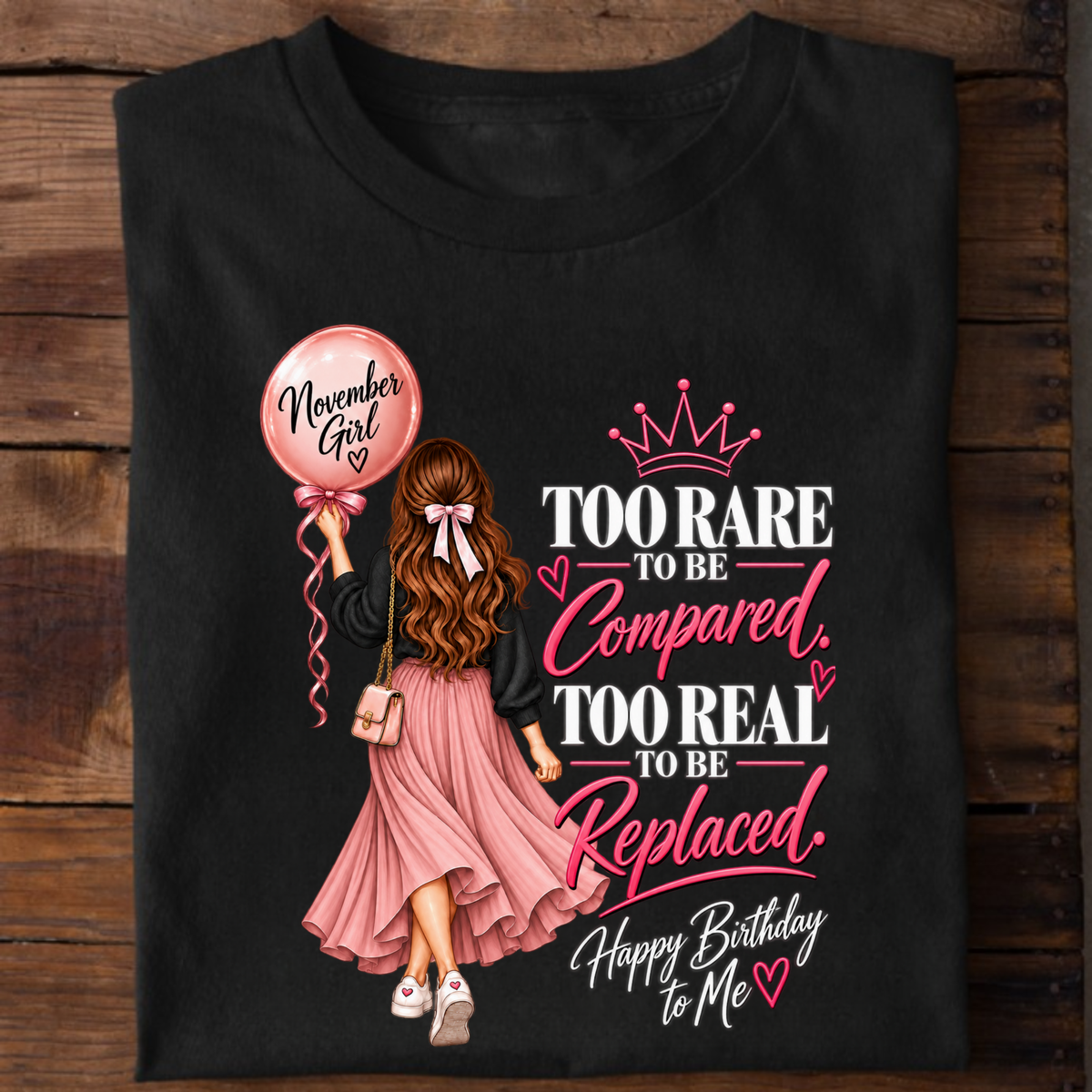 HAPPY BIRTHDAY TO NOVEMBER GIRL CLASSIC T-SHIRT