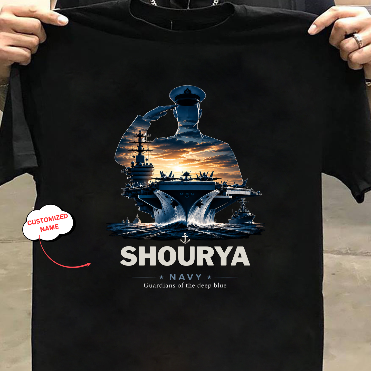 CUSTOMIZATION-GUARDIANS OF THE DEEP BLUE-CLASSIC T-SHIRT