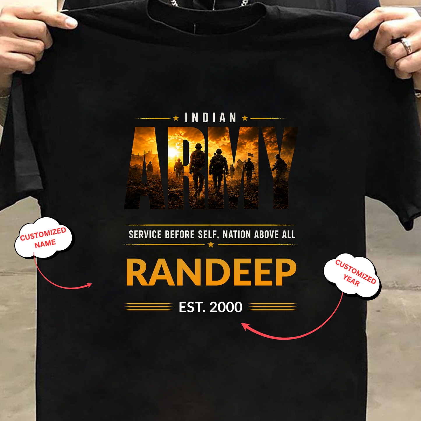 CUSTOMIZATION-NATION ABOVE ALL-CLASSIC T-SHIRT