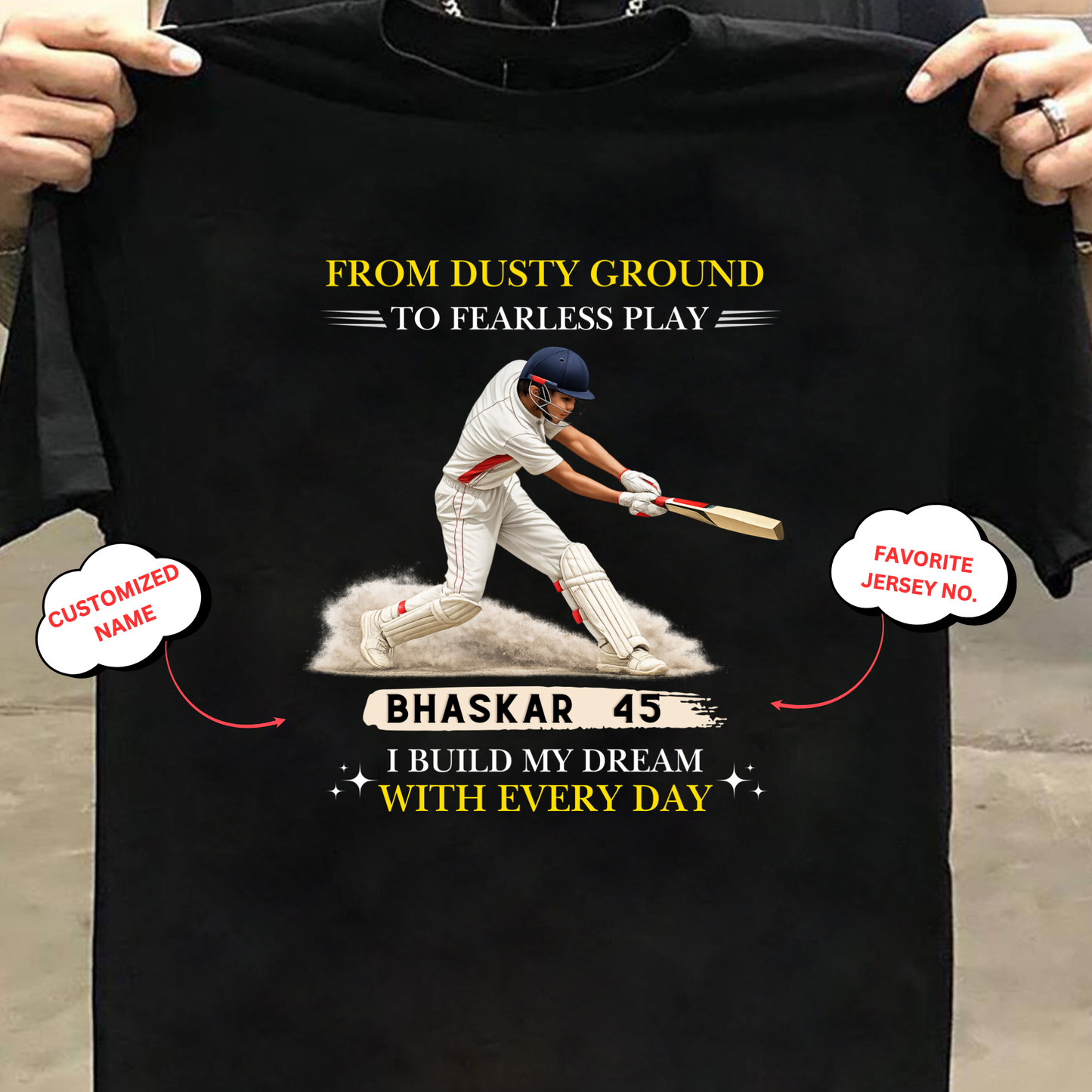 CUSTOMIZATION-DUSTY GROUND TO FEARLESS PLAY-CLASSIC T-SHIRT
