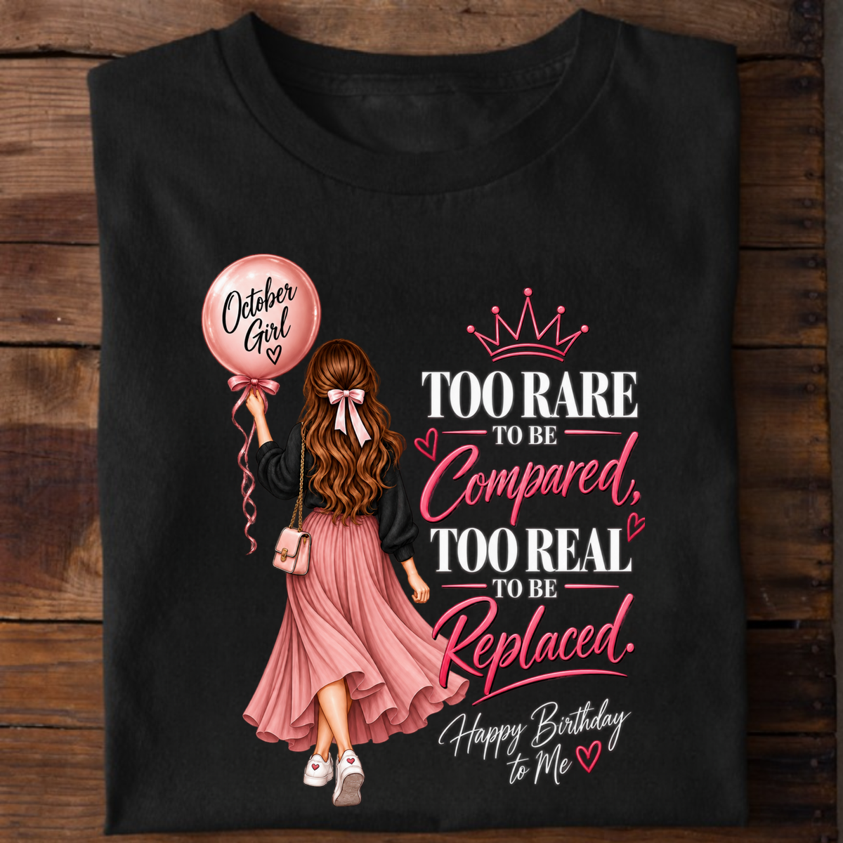 HAPPY BIRTHDAY TO OCTOBER GIRL CLASSIC T-SHIRT