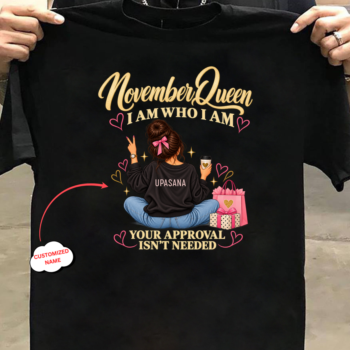CUSTOMIZED-NOVEMBER QUEEN CLASSIC T-SHIRT