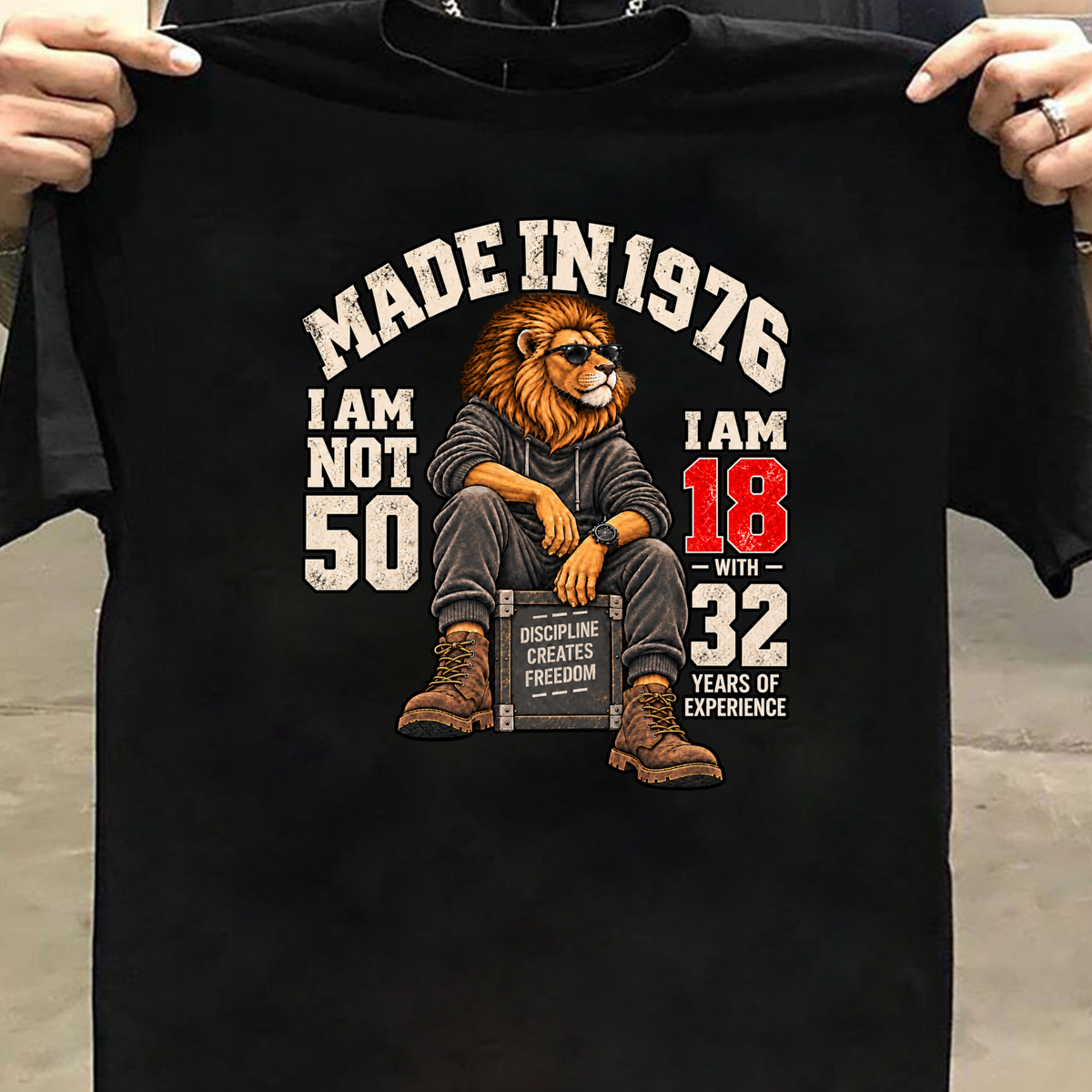 MADE IN 1976 I AM NOT 50-MEN CLASSIC T-SHIRT