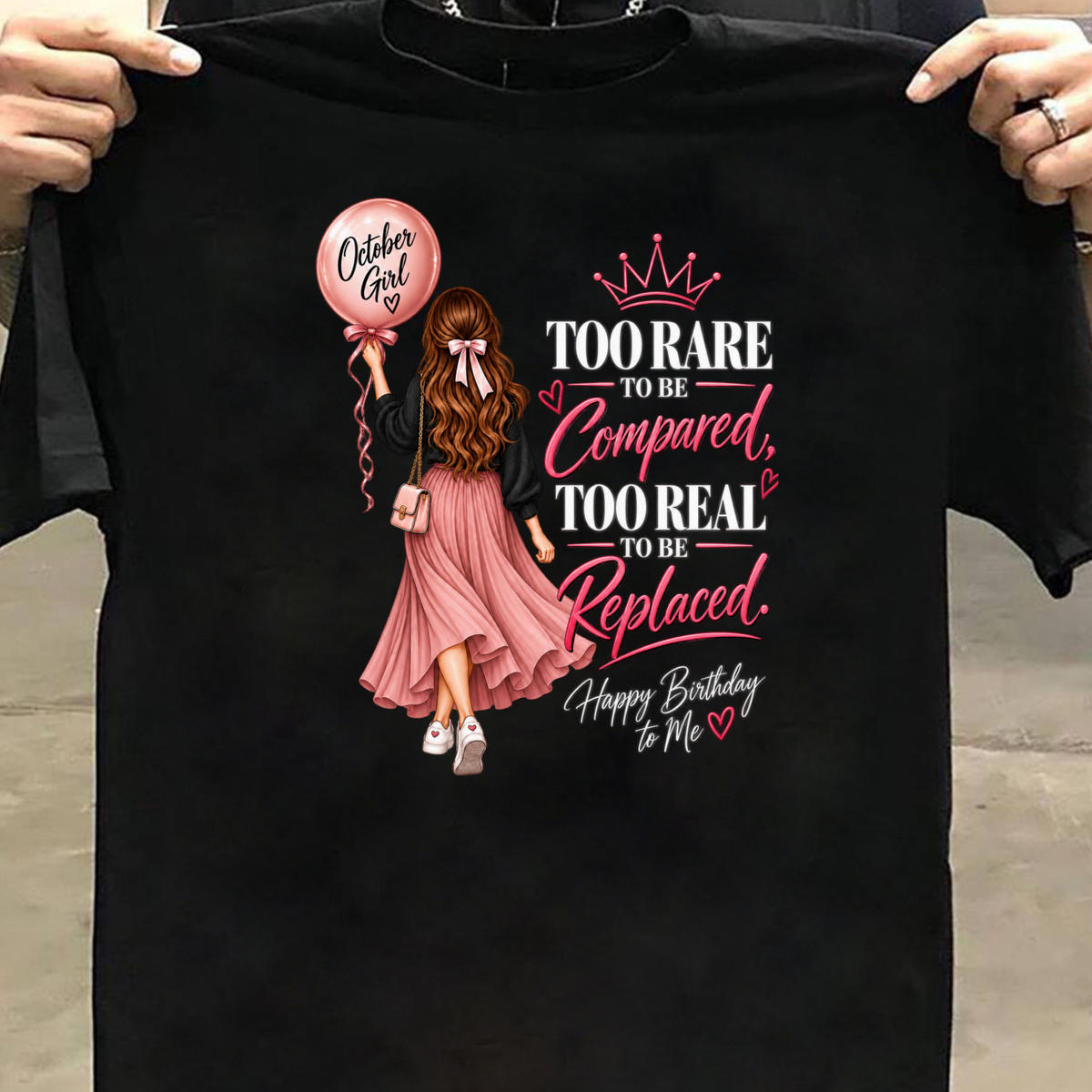 HAPPY BIRTHDAY TO OCTOBER GIRL CLASSIC T-SHIRT