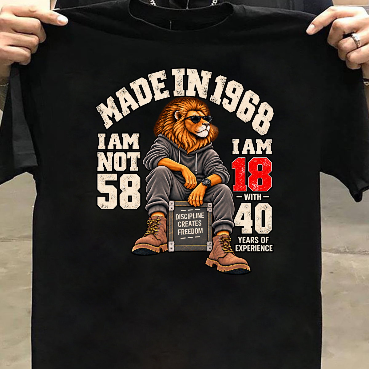 MADE IN 1968  I AM NOT 58-MEN CLASSIC T-SHIRT