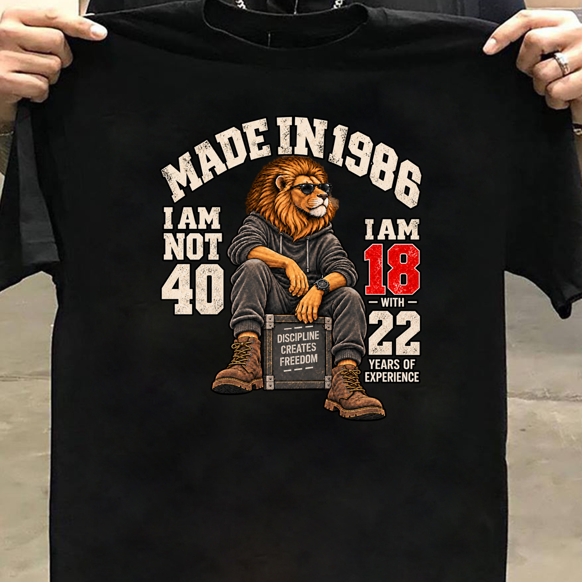 MADE IN 1986  I AM NOT 40-MEN CLASSIC T-SHIRT